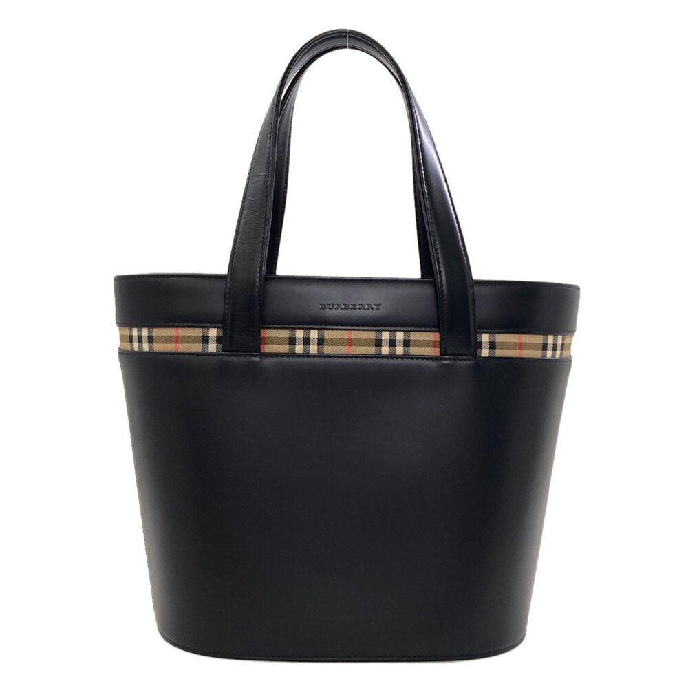 Burberry Check Leather Handbag for Women BURBERRY